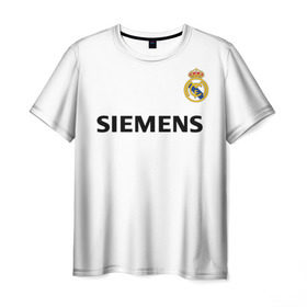 Мужская футболка 3D с принтом Zidane ретро в Тюмени, 100% полиэфир | прямой крой, круглый вырез горловины, длина до линии бедер | Тематика изображения на принте: champions | league | madrid | real | retro | spain | zidane | zinedine | зидан | зинедин | лига | мадрид | реал | ретро | чемпионов