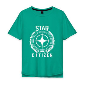 Мужская футболка хлопок Oversize с принтом Star Citizen в Тюмени, 100% хлопок | свободный крой, круглый ворот, “спинка” длиннее передней части | игра | космический | космос | симулятор