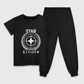 Детская пижама хлопок с принтом Star Citizen в Тюмени, 100% хлопок |  брюки и футболка прямого кроя, без карманов, на брюках мягкая резинка на поясе и по низу штанин
 | игра | космический | космос | симулятор