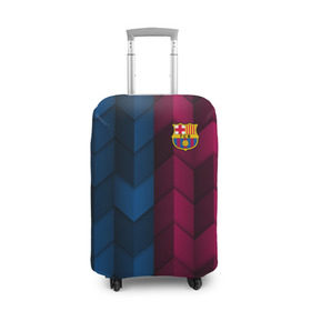 Чехол для чемодана 3D с принтом FC Barca 2018 Creative uniform в Тюмени, 86% полиэфир, 14% спандекс | двустороннее нанесение принта, прорези для ручек и колес | fc | fc barcelona | fcb | барселона | спорт | спортивные | фк | футбол | футбольный клуб