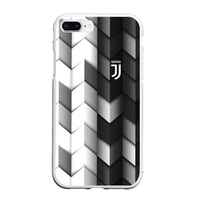 Чехол для iPhone 7Plus/8 Plus матовый с принтом Juventus 2018 Geometry Sport в Тюмени, Силикон | Область печати: задняя сторона чехла, без боковых панелей | Тематика изображения на принте: fc | juventus | спорт | спортивные | фк | футбол | футбольный клуб | ювентус