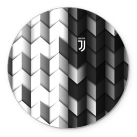 Коврик круглый с принтом Juventus 2018 Geometry Sport в Тюмени, резина и полиэстер | круглая форма, изображение наносится на всю лицевую часть | Тематика изображения на принте: fc | juventus | спорт | спортивные | фк | футбол | футбольный клуб | ювентус