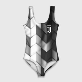 Купальник-боди 3D с принтом Juventus 2018 Geometry Sport в Тюмени, 82% полиэстер, 18% эластан | Круглая горловина, круглый вырез на спине | fc | juventus | спорт | спортивные | фк | футбол | футбольный клуб | ювентус