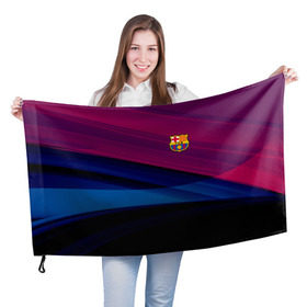 Флаг 3D с принтом FC Barca 2018 Original в Тюмени, 100% полиэстер | плотность ткани — 95 г/м2, размер — 67 х 109 см. Принт наносится с одной стороны | fc | fc barcelona | fcb | барселона | спорт | спортивные | фк | футбол | футбольный клуб