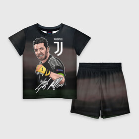 Детский костюм с шортами 3D с принтом Джанлуиджи Буффон в Тюмени,  |  | buffon | champions | gianluigi | juventus | league | legend | paint | автограф | буффон | джанлуиджи | легенда | лига | рисунок | чемпионов | ювентус