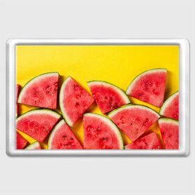 Магнит 45*70 с принтом арбуз в Тюмени, Пластик | Размер: 78*52 мм; Размер печати: 70*45 | Тематика изображения на принте: berry | food | fruit | health | rest | summer | vegan | vegetarianism | vitamins | watermelon | арбуз | веган | вегетарианство | витамины | еда | здоровье | лето | отдых | фрукты | ягода