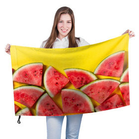 Флаг 3D с принтом арбуз в Тюмени, 100% полиэстер | плотность ткани — 95 г/м2, размер — 67 х 109 см. Принт наносится с одной стороны | berry | food | fruit | health | rest | summer | vegan | vegetarianism | vitamins | watermelon | арбуз | веган | вегетарианство | витамины | еда | здоровье | лето | отдых | фрукты | ягода