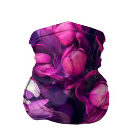 Бандана-труба 3D с принтом цветы в Тюмени, 100% полиэстер, ткань с особыми свойствами — Activecool | плотность 150‒180 г/м2; хорошо тянется, но сохраняет форму | Тематика изображения на принте: botany | bouquet | flowers | fuchsia | leaves | magnolia | peony | pink | vintage | ботаника | букет | винтаж | листья | магнолия | пион | розовый | фуксия | цветы