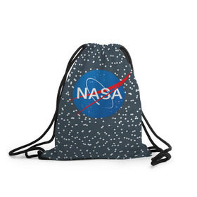 Рюкзак-мешок 3D с принтом NASA в Тюмени, 100% полиэстер | плотность ткани — 200 г/м2, размер — 35 х 45 см; лямки — толстые шнурки, застежка на шнуровке, без карманов и подкладки | nasa | star | звезды | космос | наса