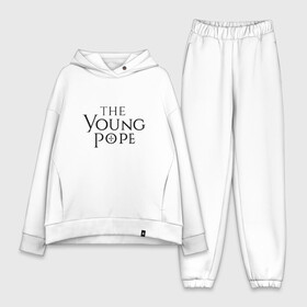 Женский костюм хлопок Oversize с принтом The young pope в Тюмени,  |  | young pope | джуд лоу | молодой папа