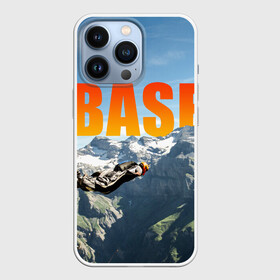 Чехол для iPhone 13 Pro с принтом base jumping в Тюмени,  |  | Тематика изображения на принте: adrenaline | b.a.s.e. | base jumping | danger | extreme | freedom | height | jump | parachute | risk | skydive | адреналин | бейс | бейсджампинг | высота | парашют | прыжок | риск | свобода | экстрим