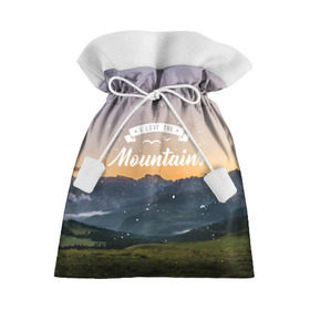 Подарочный 3D мешок с принтом я люблю горы в Тюмени, 100% полиэстер | Размер: 29*39 см | 