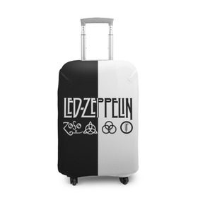 Чехол для чемодана 3D с принтом Led Zeppelin в Тюмени, 86% полиэфир, 14% спандекс | двустороннее нанесение принта, прорези для ручек и колес | Тематика изображения на принте: led | led zeppelin | блюз | группа | джимми пейдж | джон генри бонэм | джон пол джонс | лед зепелен | лед зеппелин | метал | роберт плант | рок | тяжелый | фолк | хард | хардрок | хеви | хевиметал