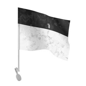 Флаг для автомобиля с принтом Juventus 2018 Black and White в Тюмени, 100% полиэстер | Размер: 30*21 см | fc | juventus | спорт | спортивные | фк | футбол | футбольный клуб | ювентус