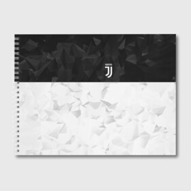 Альбом для рисования с принтом Juventus 2018 Black and White в Тюмени, 100% бумага
 | матовая бумага, плотность 200 мг. | Тематика изображения на принте: fc | juventus | спорт | спортивные | фк | футбол | футбольный клуб | ювентус