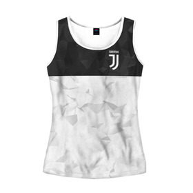 Женская майка 3D с принтом Juventus 2018 Black and White в Тюмени, 100% полиэстер | круглая горловина, прямой силуэт, длина до линии бедра | fc | juventus | спорт | спортивные | фк | футбол | футбольный клуб | ювентус