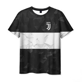 Мужская футболка 3D с принтом Juventus 2018 White Line в Тюмени, 100% полиэфир | прямой крой, круглый вырез горловины, длина до линии бедер | fc | juventus | спорт | спортивные | фк | футбол | футбольный клуб | ювентус