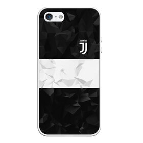 Чехол для iPhone 5/5S матовый с принтом Juventus White Line в Тюмени, Силикон | Область печати: задняя сторона чехла, без боковых панелей | fc | juventus | спорт | спортивные | фк | футбол | футбольный клуб | ювентус