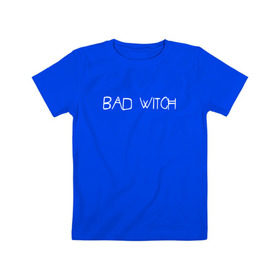 Детская футболка хлопок с принтом Bad Witch в Тюмени, 100% хлопок | круглый вырез горловины, полуприлегающий силуэт, длина до линии бедер | ahs | american horror story | американская история ужасов