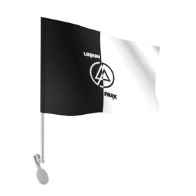 Флаг для автомобиля с принтом Linkin Park в Тюмени, 100% полиэстер | Размер: 30*21 см | bennington | chester | linkin park | альтернативный | беннингтон | группа | ленкин | линкин | майк | метал | музыкант | ню | нюметал | парк | певец | рок | рэп | честер | электроник