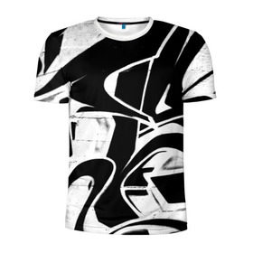 Мужская футболка 3D спортивная с принтом Городское граффити в Тюмени, 100% полиэстер с улучшенными характеристиками | приталенный силуэт, круглая горловина, широкие плечи, сужается к линии бедра | color | graffity | urban | город | граффити | краски | уличное искусство