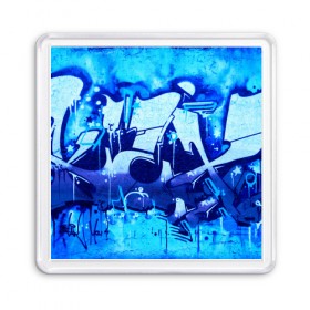 Магнит 55*55 с принтом Необыкновенное граффити в Тюмени, Пластик | Размер: 65*65 мм; Размер печати: 55*55 мм | color | graffity | urban | город | граффити | краски | уличное искусство