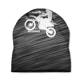 Шапка 3D с принтом Motocross в Тюмени, 100% полиэстер | универсальный размер, печать по всей поверхности изделия | motorbike | motorcycle | race | rider | ryder | speed | байк | гонки | гонщик | мото | мотобайк | мотоцикл | райдер | скорость