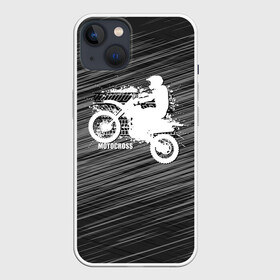 Чехол для iPhone 13 с принтом Motocross в Тюмени,  |  | motorbike | motorcycle | race | rider | ryder | speed | байк | гонки | гонщик | мото | мотобайк | мотоцикл | райдер | скорость