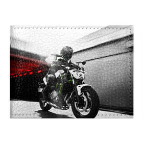 Обложка для студенческого билета с принтом Kawasaki в Тюмени, натуральная кожа | Размер: 11*8 см; Печать на всей внешней стороне | motorbike | motorcycle | race | rider | ryder | speed | yamaha | байк | гонки | гонщик | кавасаки | мото | мотобайк | мотоцикл | райдер | скорость | ямаха