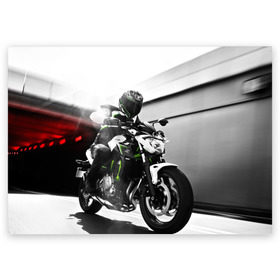 Поздравительная открытка с принтом Kawasaki в Тюмени, 100% бумага | плотность бумаги 280 г/м2, матовая, на обратной стороне линовка и место для марки
 | Тематика изображения на принте: motorbike | motorcycle | race | rider | ryder | speed | yamaha | байк | гонки | гонщик | кавасаки | мото | мотобайк | мотоцикл | райдер | скорость | ямаха