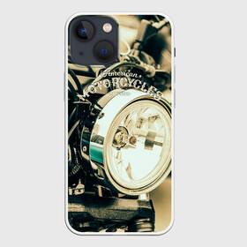 Чехол для iPhone 13 mini с принтом Vintage motocycle в Тюмени,  |  | harley | motorbike | motorcycle | race | rider | ryder | speed | байк | гонки | гонщик | мото | мотобайк | мотоцикл | райдер | скорость | харлей