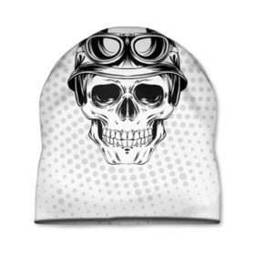 Шапка 3D с принтом Wild rider в Тюмени, 100% полиэстер | универсальный размер, печать по всей поверхности изделия | harley | motorbike | motorcycle | race | rider | ryder | skull | speed | байк | гонки | гонщик | мото | мотобайк | мотоцикл | райдер | скорость | харлей | череп