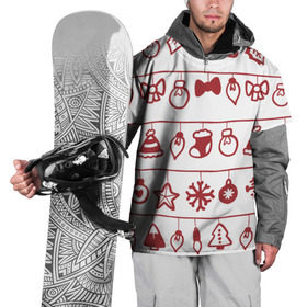 Накидка на куртку 3D с принтом Наш веселый Новый год в Тюмени, 100% полиэстер |  | елка | зима | мороз | новый год | снег | снежинки