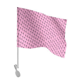 Флаг для автомобиля с принтом LiL PEEP Pattern в Тюмени, 100% полиэстер | Размер: 30*21 см | lil peep. cry baby | лил пип
