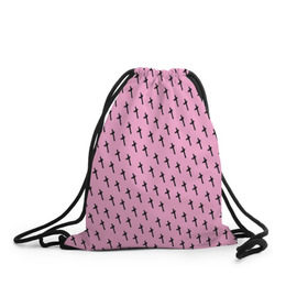 Рюкзак-мешок 3D с принтом LiL PEEP Pattern в Тюмени, 100% полиэстер | плотность ткани — 200 г/м2, размер — 35 х 45 см; лямки — толстые шнурки, застежка на шнуровке, без карманов и подкладки | Тематика изображения на принте: lil peep. cry baby | лил пип