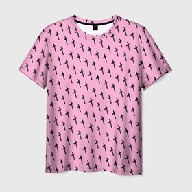 Мужская футболка 3D с принтом LiL PEEP Pattern в Тюмени, 100% полиэфир | прямой крой, круглый вырез горловины, длина до линии бедер | Тематика изображения на принте: lil peep. cry baby | лил пип