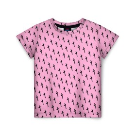Детская футболка 3D с принтом LiL PEEP Pattern в Тюмени, 100% гипоаллергенный полиэфир | прямой крой, круглый вырез горловины, длина до линии бедер, чуть спущенное плечо, ткань немного тянется | lil peep. cry baby | лил пип