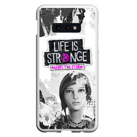 Чехол для Samsung S10E с принтом Chloe Life is Strange в Тюмени, Силикон | Область печати: задняя сторона чехла, без боковых панелей | before the storm | black and white | chloe | grunge | life is strange | pink | punk | гранж | розовый | хлоя | черно белое