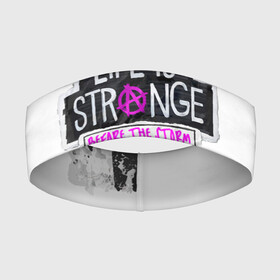 Повязка на голову 3D с принтом Chloe. Life is Strange. в Тюмени,  |  | before the storm | black and white | chloe | grunge | life is strange | pink | punk | гранж | розовый | хлоя | черно белое