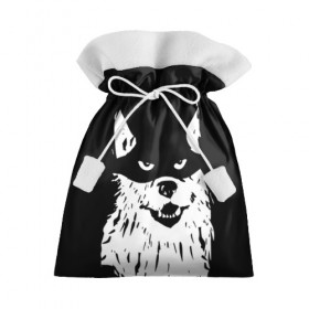 Подарочный 3D мешок с принтом Собака в маске в Тюмени, 100% полиэстер | Размер: 29*39 см | a criminal | a head | an animal | crook | dog | mask | голова | животное | жулик | преступник | собака в маске