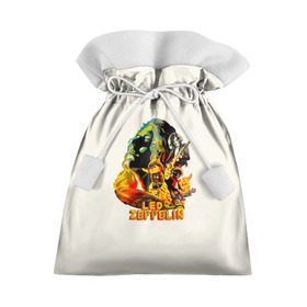 Подарочный 3D мешок с принтом Led Zeppelin в Тюмени, 100% полиэстер | Размер: 29*39 см | Тематика изображения на принте: 