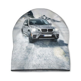 Шапка 3D с принтом BMW X5 в Тюмени, 100% полиэстер | универсальный размер, печать по всей поверхности изделия | auto | race | авто | автомобиль | бмв | бумер | бэха | гонки | марка | машина