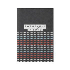 Обложка для паспорта матовая кожа с принтом Twenty One Pilots Planes Brand в Тюмени, натуральная матовая кожа | размер 19,3 х 13,7 см; прозрачные пластиковые крепления | Тематика изображения на принте: rock | t.o.p. | top | twenty one pilots | рок