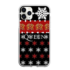 Чехол для iPhone 11 Pro матовый с принтом Праздничный Queen в Тюмени, Силикон |  | paul rodg | queen | quen | брайан мэй | глэм | группа | джон дикон | знак | квин | королева | красный | куин | меркури | меркьюри | мэркури | надпись | новогодний | новый год | поп | праздник | роджер тейлор