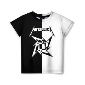 Детская футболка 3D с принтом Metallica в Тюмени, 100% гипоаллергенный полиэфир | прямой крой, круглый вырез горловины, длина до линии бедер, чуть спущенное плечо, ткань немного тянется | metallica | группа | джеймс хэтфилд | кирк хэмметт | ларс ульрих | метал | металика | металлика | миталика | музыка | роберт трухильо | рок | трэш | трэшметал | хард | хардрок | хеви | хевиметал