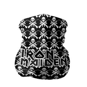 Бандана-труба 3D с принтом Iron Maiden в Тюмени, 100% полиэстер, ткань с особыми свойствами — Activecool | плотность 150‒180 г/м2; хорошо тянется, но сохраняет форму | iron maiden | адриан смит | айрон мейден | гроза | группа | дэйв мюррей | железная дева | ирон майден | метал | мрачный | музыка | песни | рок | стив харрис | тяжелый | флаг | хеви | хевиметал
