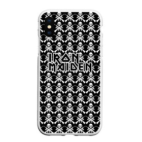 Чехол для iPhone XS Max матовый с принтом Iron Maiden в Тюмени, Силикон | Область печати: задняя сторона чехла, без боковых панелей | Тематика изображения на принте: iron maiden | адриан смит | айрон мейден | гроза | группа | дэйв мюррей | железная дева | ирон майден | метал | мрачный | музыка | песни | рок | стив харрис | тяжелый | флаг | хеви | хевиметал