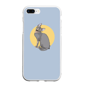 Чехол для iPhone 7Plus/8 Plus матовый с принтом Сфинкс в Тюмени, Силикон | Область печати: задняя сторона чехла, без боковых панелей | киса домашние животные | кот | котик | коты | кошка | кошки