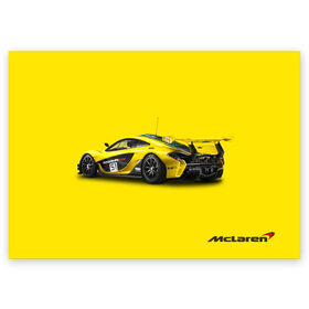 Поздравительная открытка с принтом McLaren в Тюмени, 100% бумага | плотность бумаги 280 г/м2, матовая, на обратной стороне линовка и место для марки
 | Тематика изображения на принте: car | mclaren | race | авто | автомобиль | гонки | макларен | марка | машина