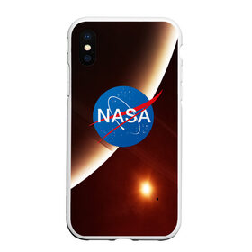Чехол для iPhone XS Max матовый с принтом NASA SPACE в Тюмени, Силикон | Область печати: задняя сторона чехла, без боковых панелей | galaxy | nasa | space | астрономия | известные | космос | наса | планеты | сатурн